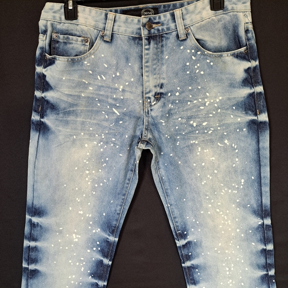 Custom Paint Splatter jeans; Mens Sz 36W,34L - Picture 2 of 12